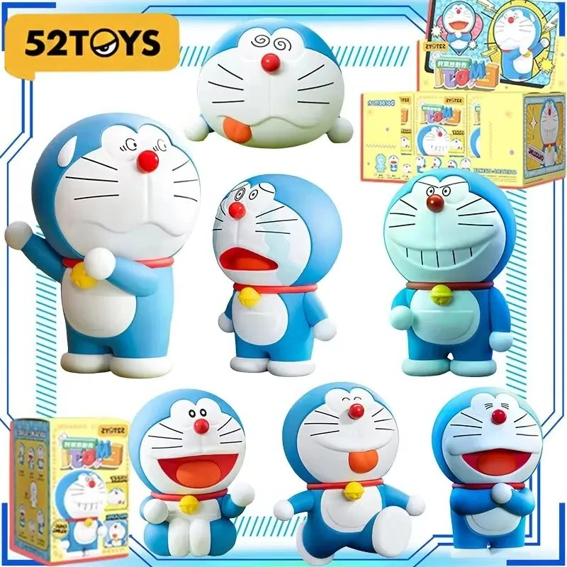 Официальная серия 52TOYS Doraemon Emoji, слепая коробка, фигурки, классический дизайн, модные игрушки, милые украшения, подарки на Хэллоуин, день рождения Официальная серия 52TOYS Doraemon Emoji, слепая коробка, фигурки, классический дизайн, модные игрушки, милые украшения, подарки на Хэллоуин, день рождения