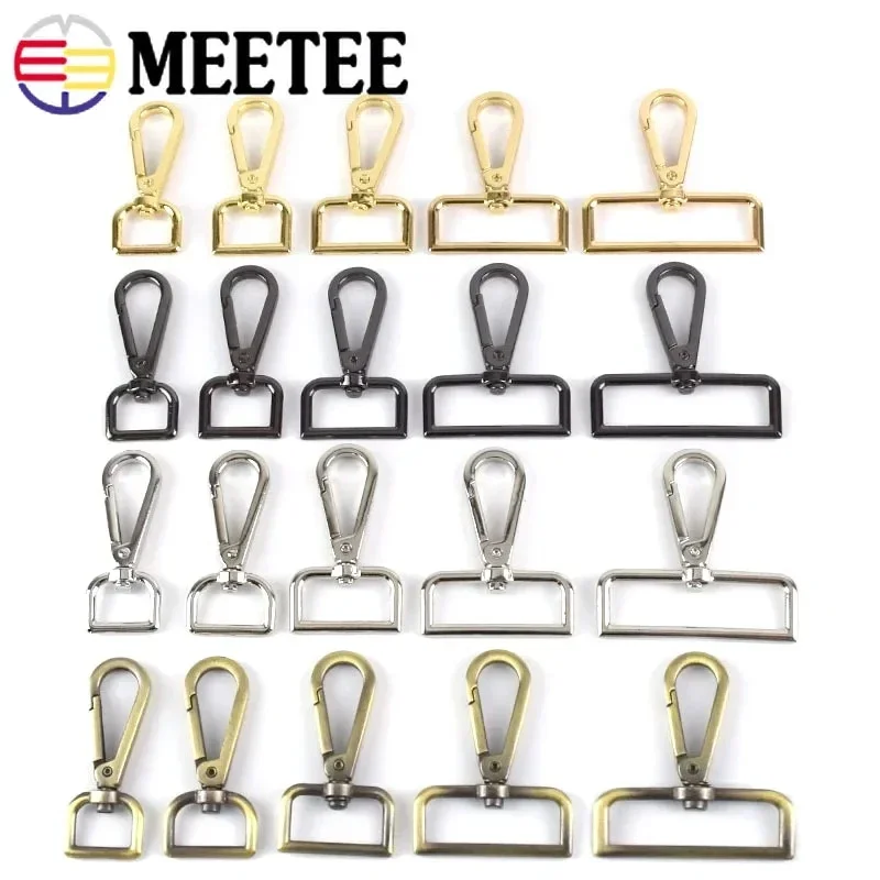 20Pcs 16-50mm Metal Swivel Clasps for Bag Strap Buckles Luggage Dog Collar Hanger Hooks DIY Trigger Clips Snap Crafts