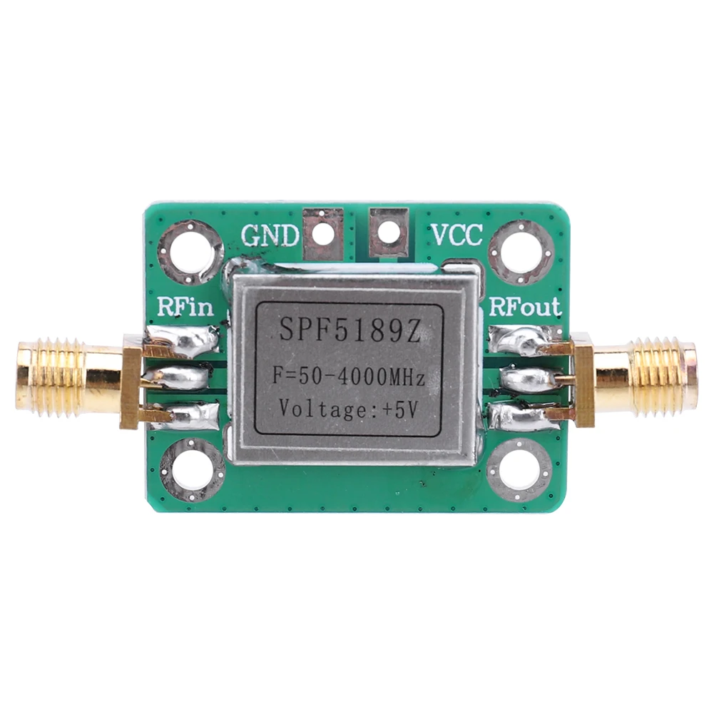 RF Amplifier Board LAN 50-4000MHz SPF5189 RF Signal Receiver with Shielding Shell Low Noise Broadband RF Signal Amplifier