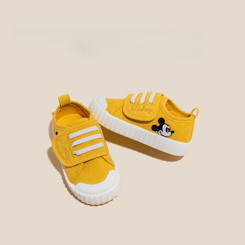 Disney Mickey Kids Canvas Shoe Casual confortevole superficie morbida fondo traspirante Cartoon Girls Shoes autunno inverno