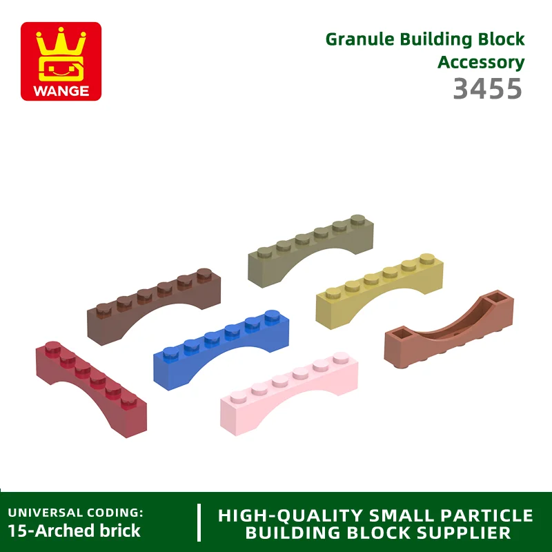 20Pcs/lot 3455 Arch 1 x6 Building Blocks Moc Color Accessories Compatible with  Brick DIY Spare Parts Toy Gift