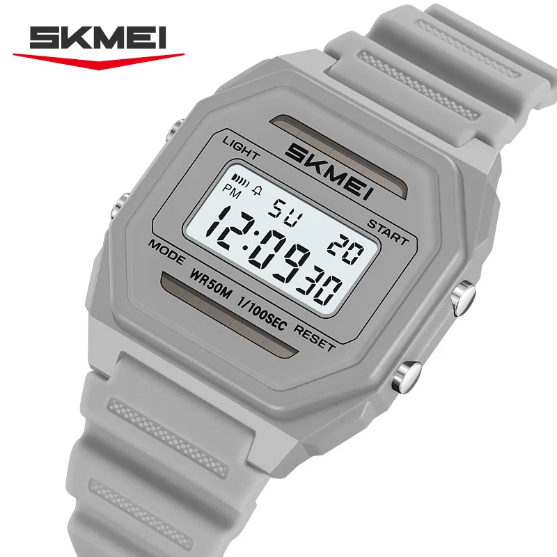 SKMEI 2640 Digital Watches for Man Solar Power Watch Alarm Clock Luminous 50M Waterproof Fashion Wristwatch Gifts reloj hombre