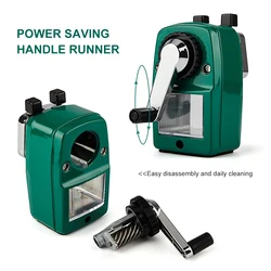 Gift Machine For Kids Hand Crank Rotary Stationery Home School Office Cutter Student Desktop With Container Pencil Sharpener