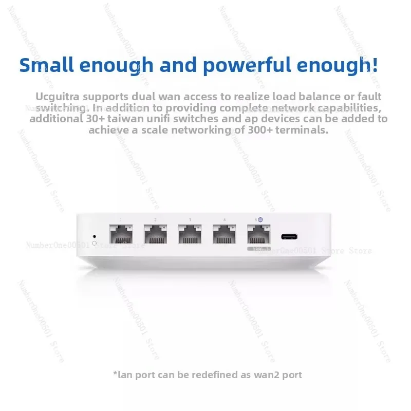 

UniFi Cloud Gateway Ultra UCG-Ultra: Настольный шлюз с WAN 2.5G, балансировкой нагрузки Multi-WAN, IDS и IPS для обеспечения безопасности