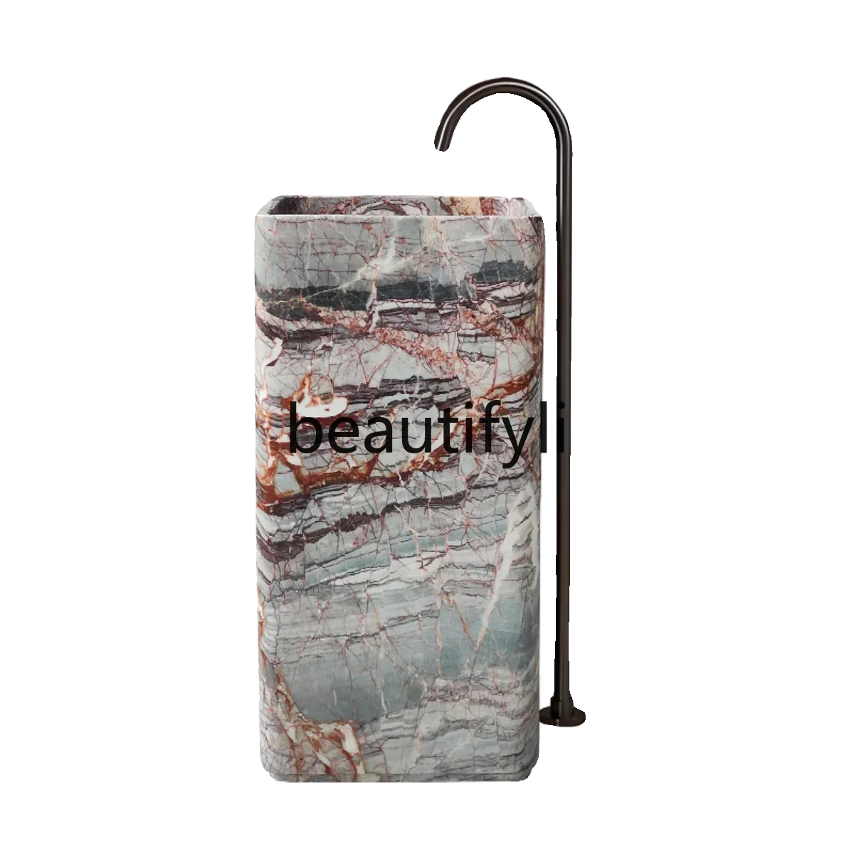 

Natural marble wash basin Household integrated floor wash basin