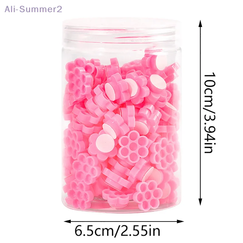 120 pçs/caixa auto adesivo extensão dos cílios cola copos atraso copo enxertia cílios maquiagem ferramenta tatuagem adesivo pigmento copos