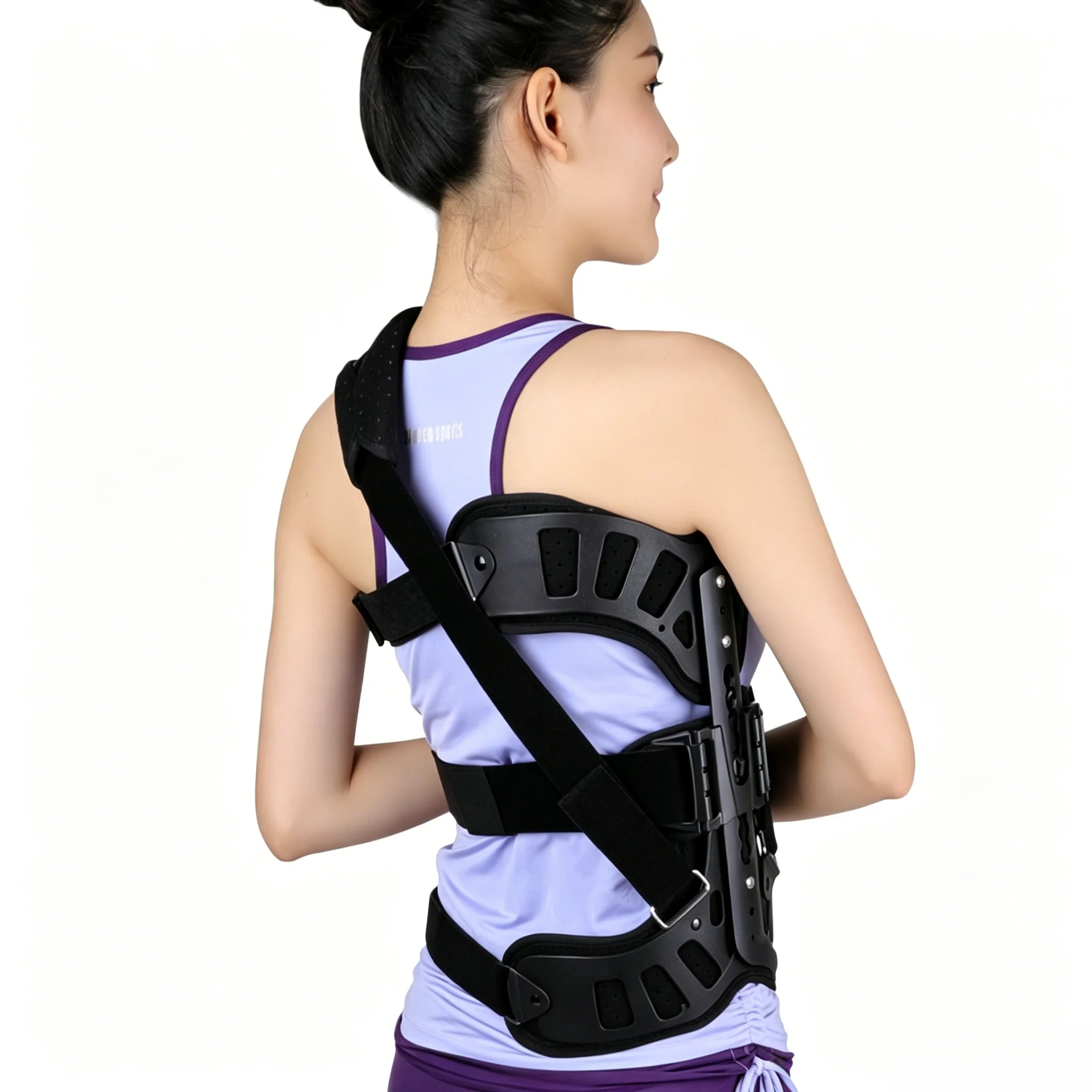 Scoliosis Correcting Brace Breathable Aluminium Alloy Fixed Spinal Straightener Brace for Children Adults Fixed Spinal Brace