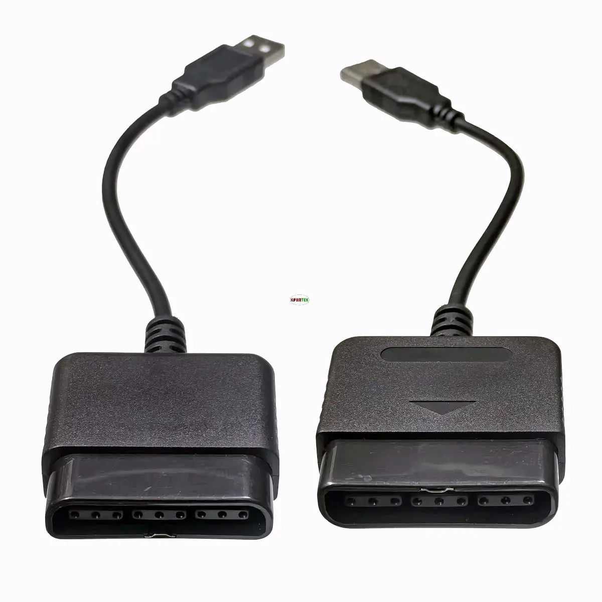100pcs PS2 Controller to PC Adapter - USB Converter Cable 0.25M for PlayStation 2 Gamepad to Computer Gaming - Black