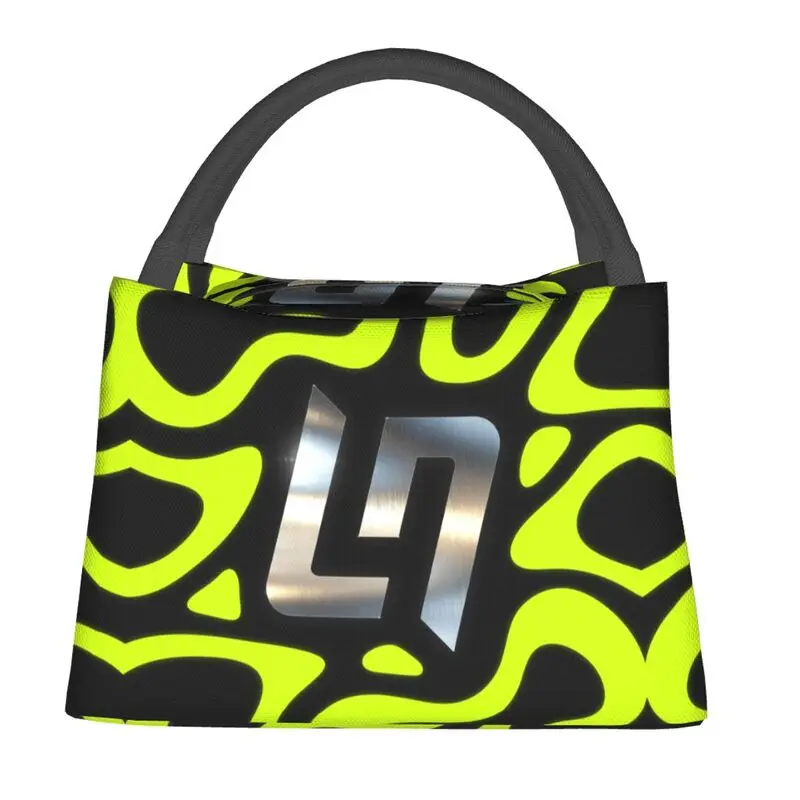 Custom Motorcycle Racing L-Lando Norris Insulated Lunch Bag for Outdoor Picnic Portable Thermal Cooler Lunch Box Women
