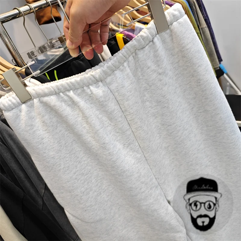 Calça Kanye West de veludo masculina e feminina, moletom esportivo casual, nova, outono e inverno