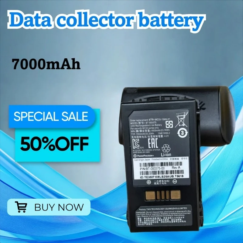 

For ZEBRA for Symbol MC330 Data Collector Battery BT-000375 7000MAH