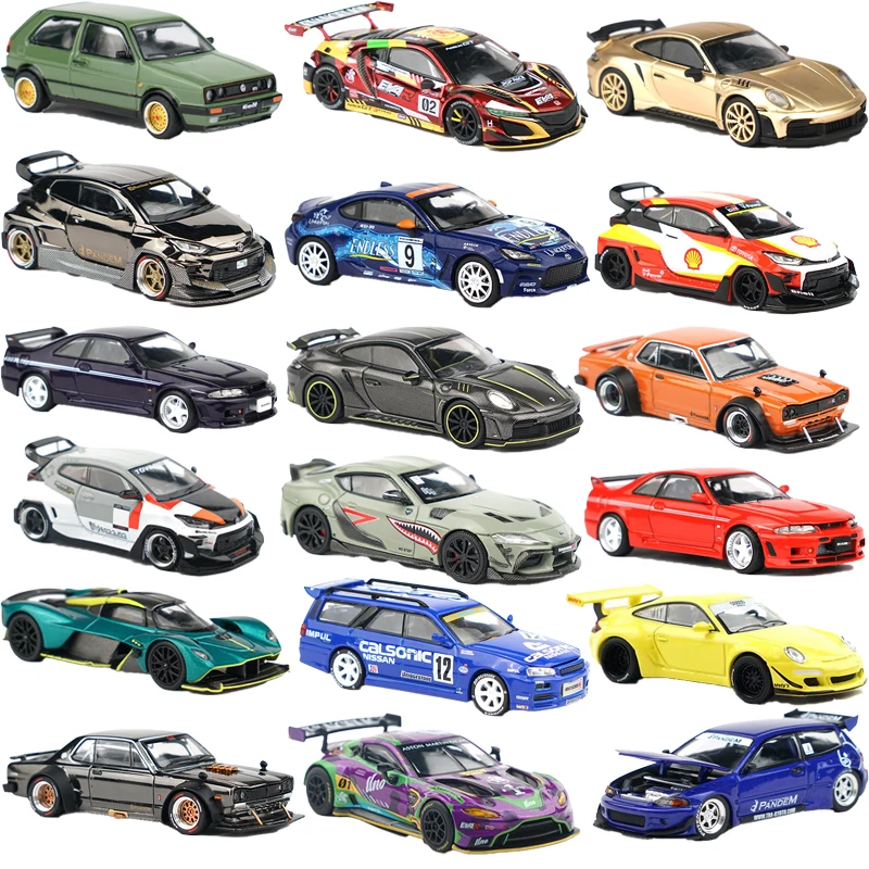 Xcartoys PopRace 1:64 Car Model Cars Alloy Car Toys Desktop Ornaments Collection Decorative Rally Car Latte Art WRC Toys