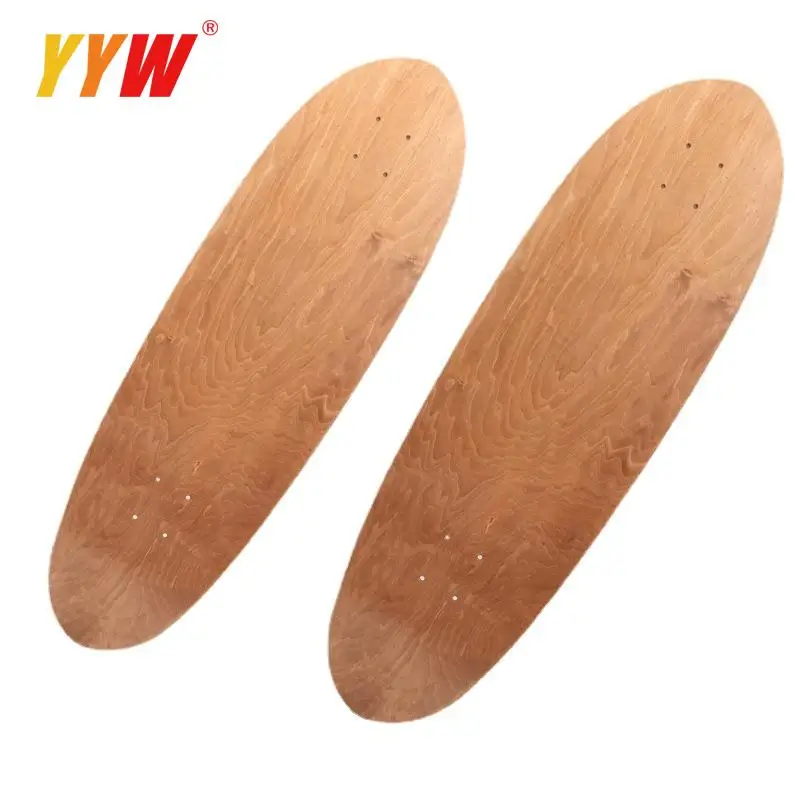 

Maple Blank Skateboard Deck Double Rocker Beginnner Longboard Skateboards Natural Maple Wood SkateBoard High Elasticity