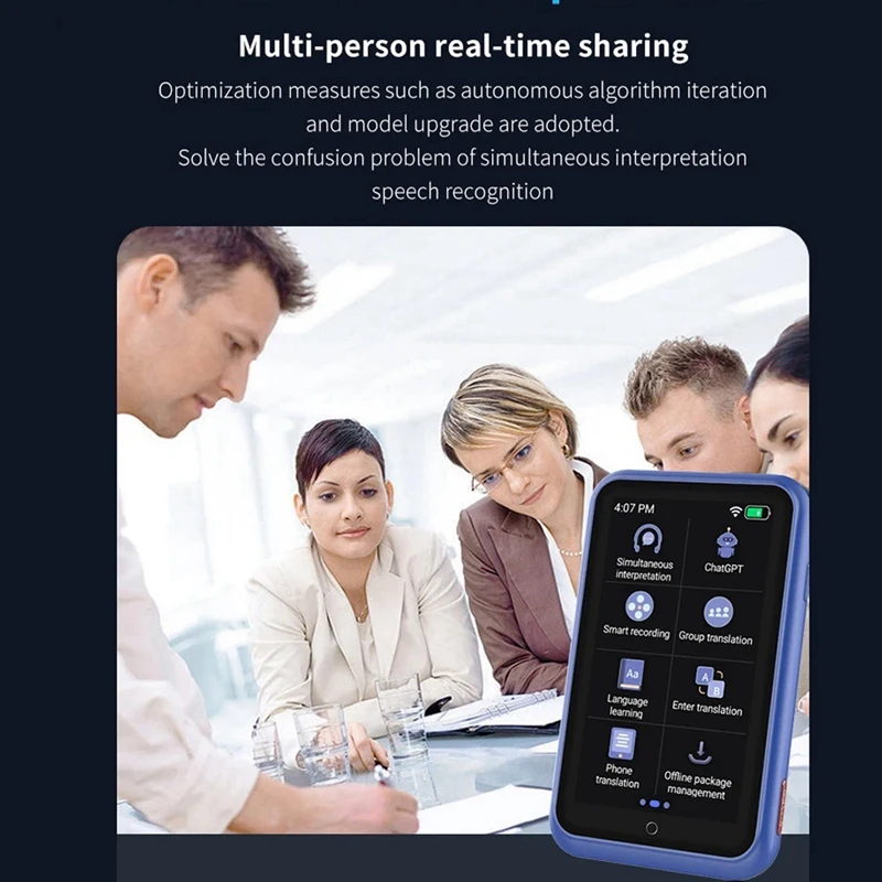 New-S30 Voice Translator Chatgpt Multi-Language 4G SIM Realtime Translation Device For Travel Learner Intelligent Translated
