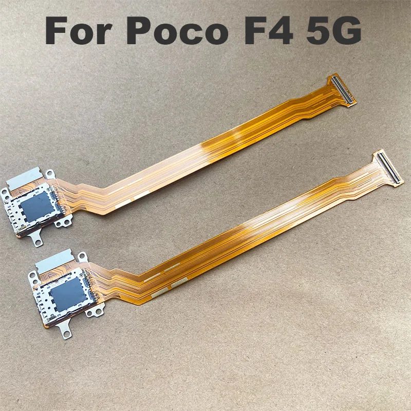 

For Xiaomi Poco F4 5G SIM Card Holder Tray Slot Reader Socket Flex Ribbon Cable Connector Board Replacement