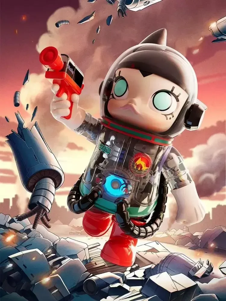 POPMART MEGA SPACE MOLLY 400% ASTRO BOY Serie Original Blind Box Spielzeug Mystery Box Überraschungstüte Niedliche Puppe Anime Actionfigur Geschenk