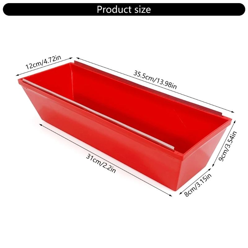 โคลนพลาสติกกระทะทนทาน Ergonomic Nonslip โคลนกระทะฉาบปูนปลาสเตอร์สแตนเลสขูดบาร์ Dropsale