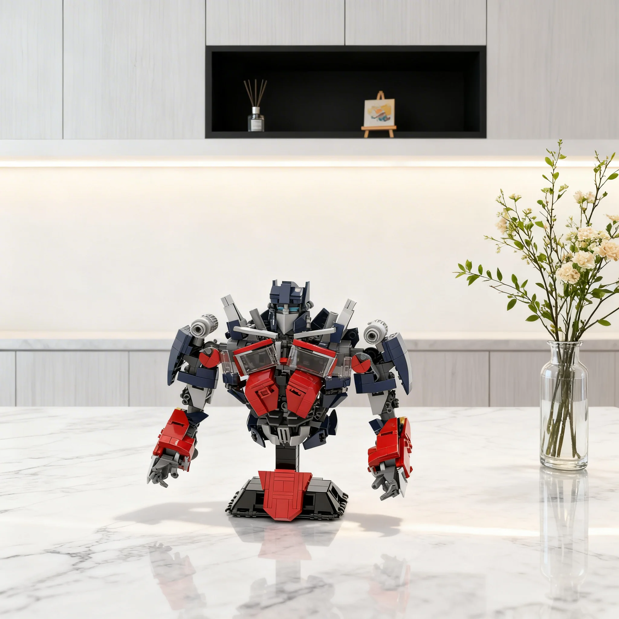 701pcs MOC Icons Optimusss Bust Model Building Blocks Christmas Gifts Construction Toys Display Assemble DIY Collection Art
