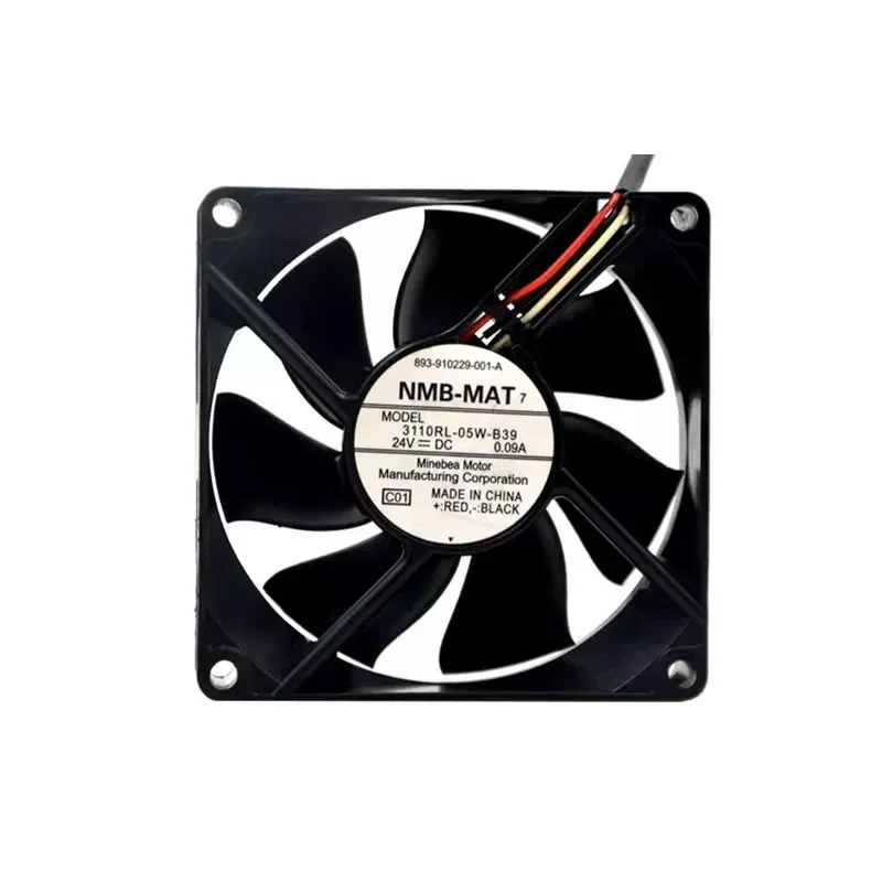 for NMB MAT7 3110RL-05W-B39 24V 0.09A 8CM 8025 3-wire copier cooling fan