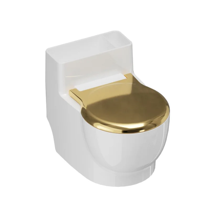 Wall-mounted Ashtray Toilet-shaped Ashtray Bathroom Decorative Plastic Cigarette Case Portable Cigarette Accessories with Lid