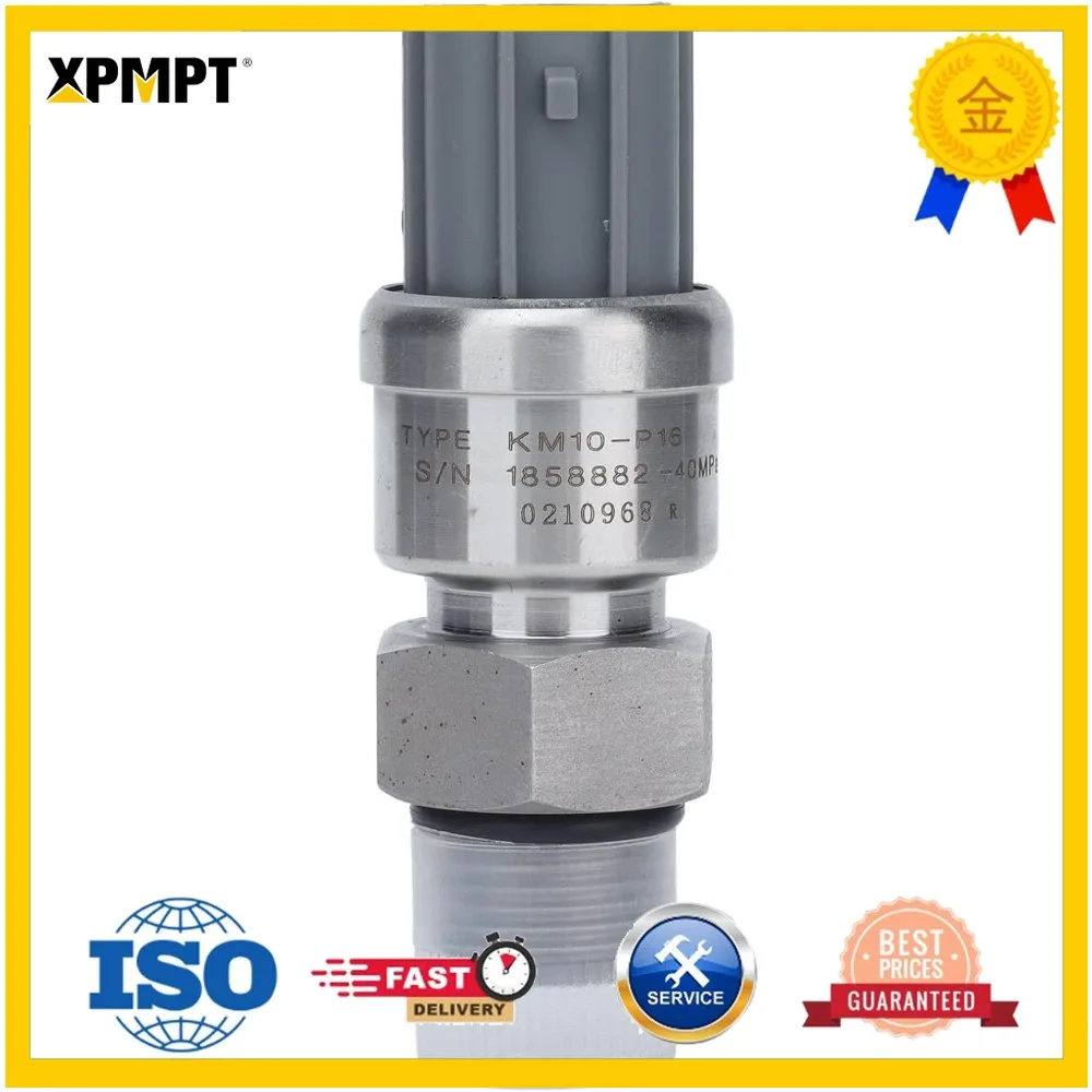 High Pressure Sensor KM10 P16 Premium Excavator Replacement Part for KATO HD450 HD820 3R Durable Material 40Mpa Pressure Detecti