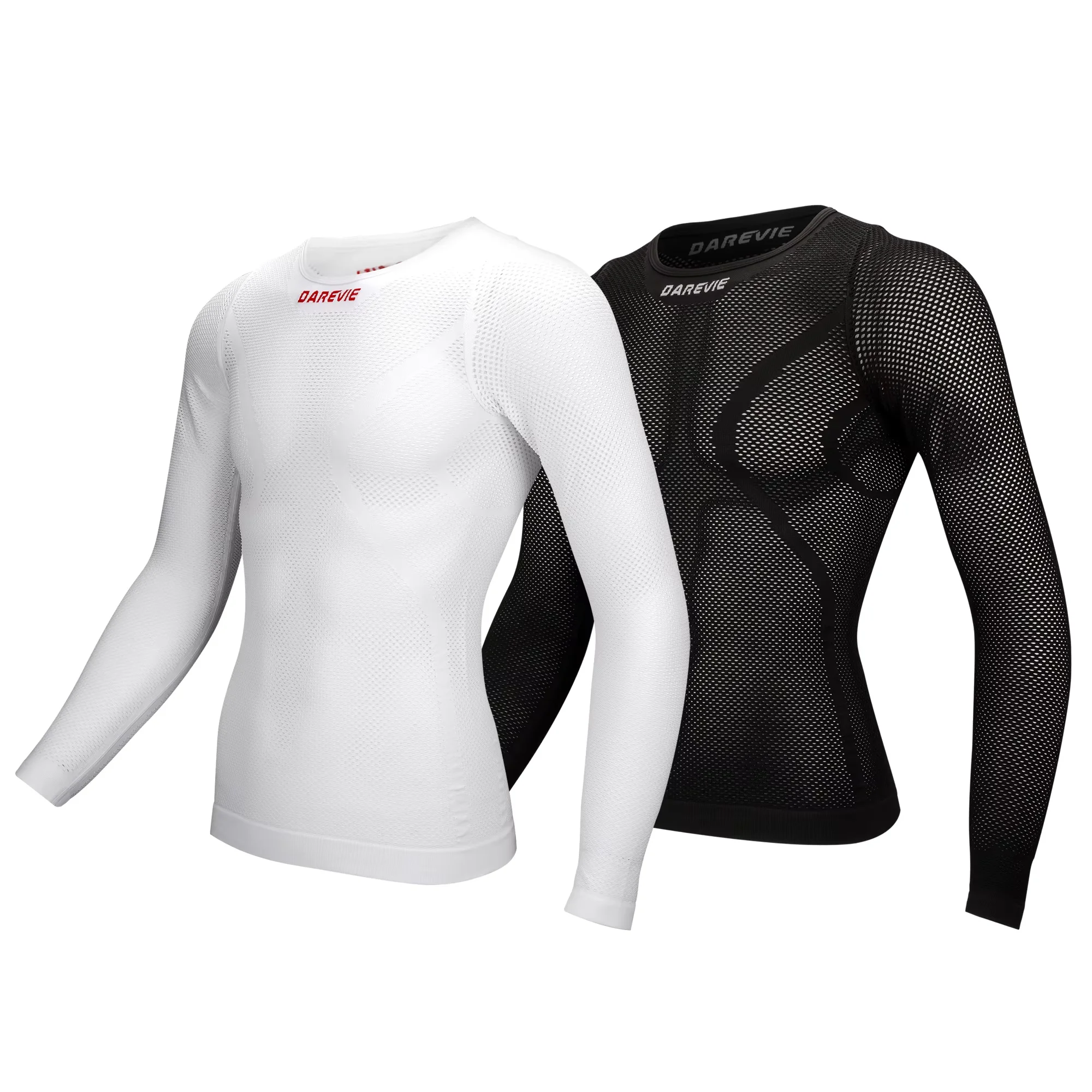 

Cycling Jersey Compress Cycling Base Layer Full Sleeve Underwear Cycling Breathable Fishnet Shirt Seamless Bike Vest