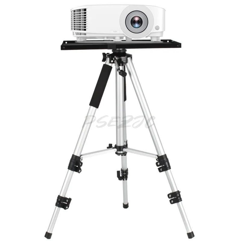 Aluminum Alloy Projector Bracket Mobile Cart Tripod Office Tripod Round Tube Tray Stable Load-bearing Capacity