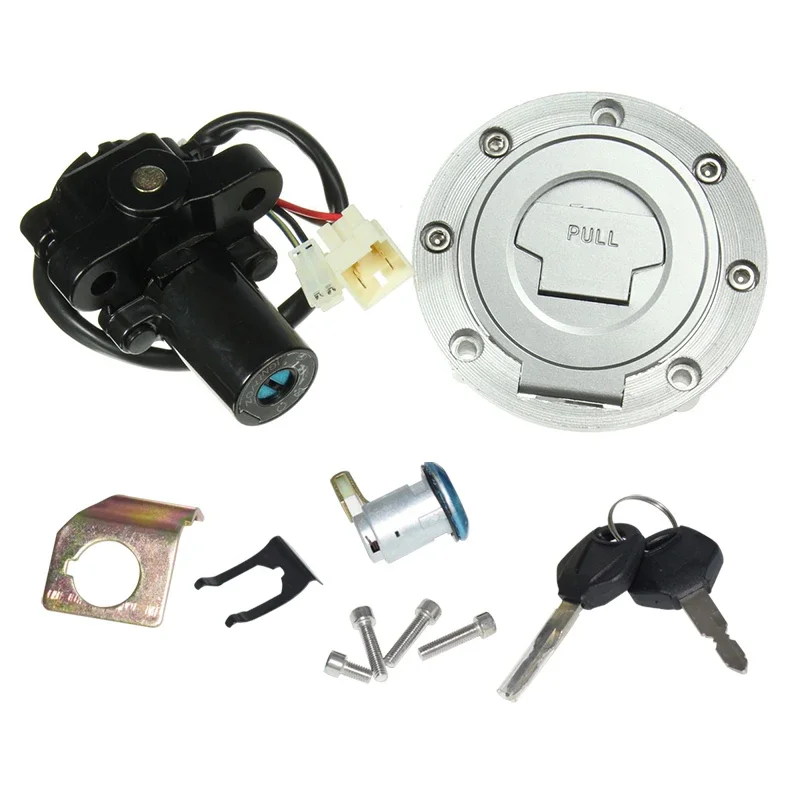 

For Yamaha YZF R1 R6 R6S FZ6 FJR1300 Motorcycle Ignition Switch Lock Fuel Gas Cap Key Set 2005-2011