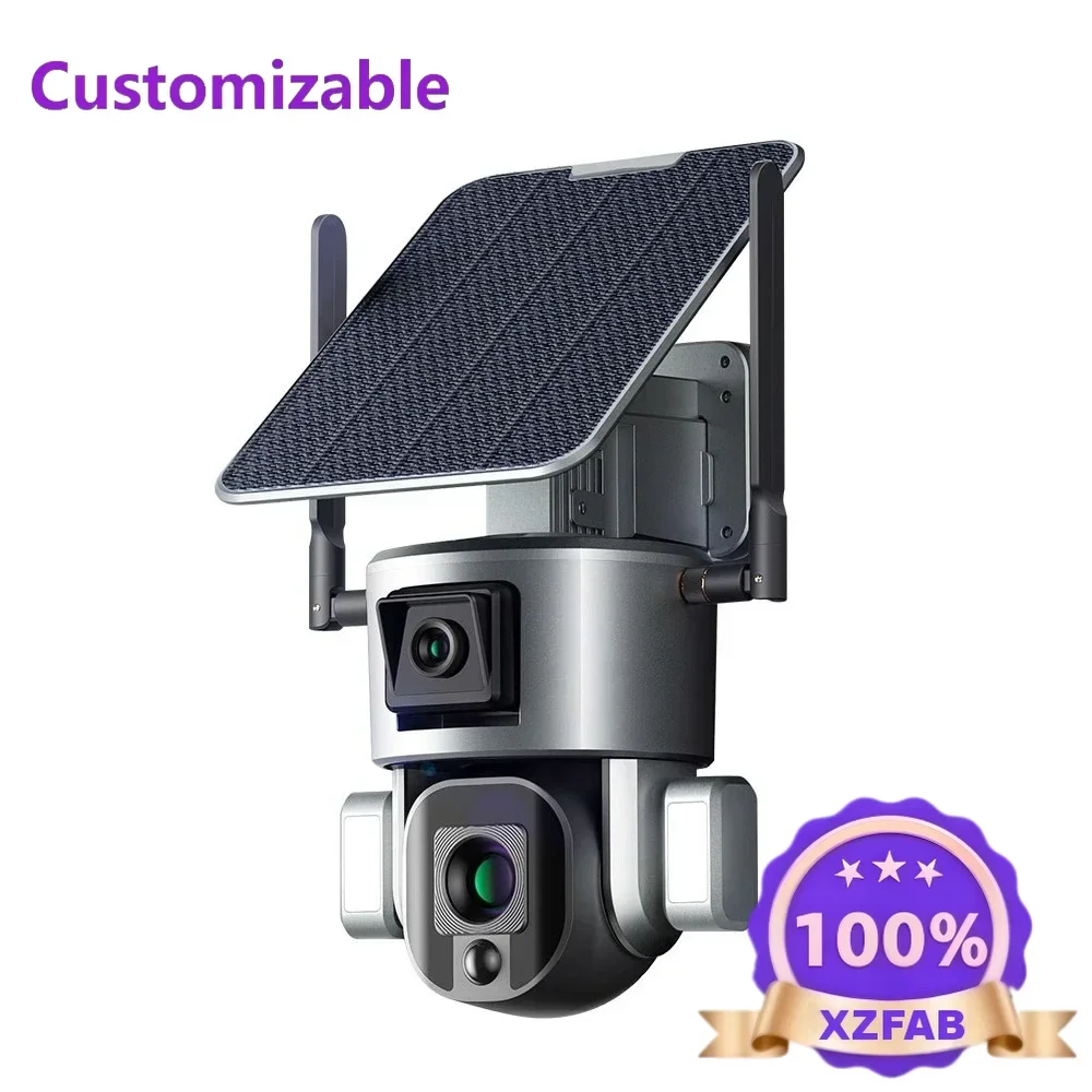 Factory Direct 2026 4G dual-lens gun-ball linkage camera, solar monitoring wifi humanoid tracking camera