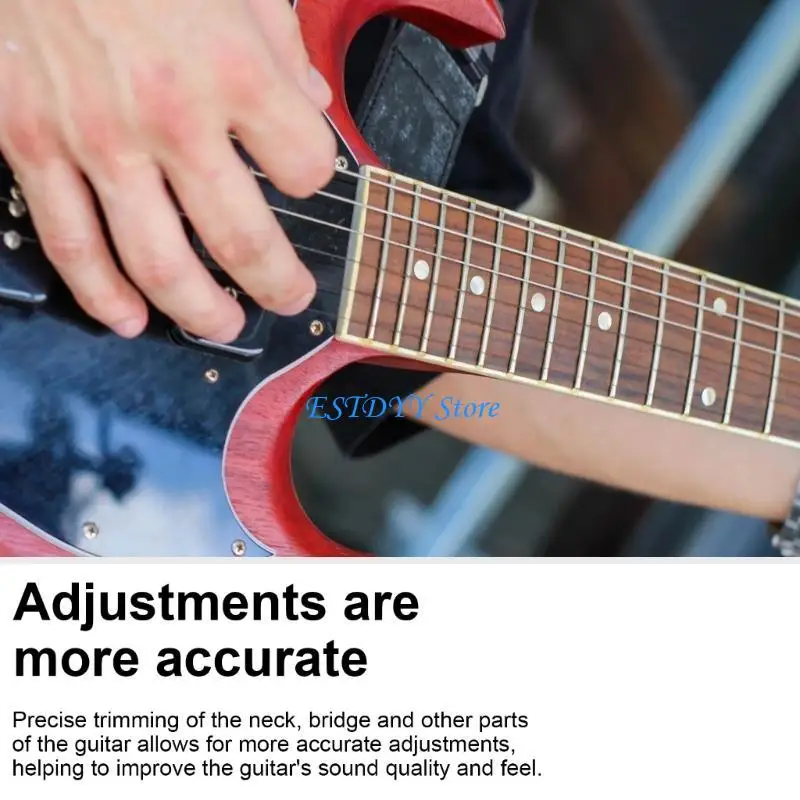 G6DE جيتار الجوز الملفات مزدوجة حافة الجوز الشق الملفات مجموعة الحنق تتويج الملفات Luthier أدوات لموسيقى الجاز باس مجموعة جيتار #3