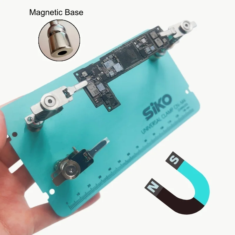 

Toolour Magnetic Helping Hands Soldering Tool Press Adjust Distance PCB Clip Solder Wire Holder for Soldering/Electronics Repair