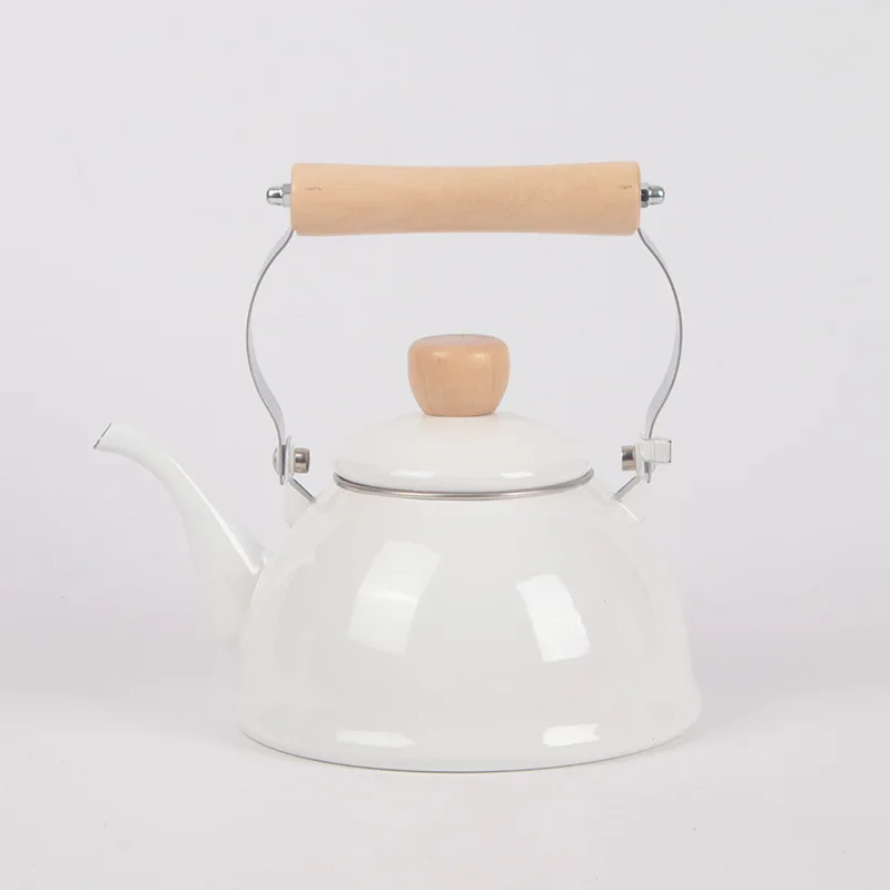 

Enamel Tea Kettle Boil Water Boil Coffee Milk Tea Kettle Restaurant Home Daily Cookware Kettle