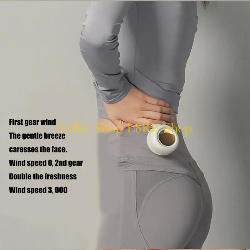 

L8RE Регулировка на 360 градусов Портативный настольный подвесной зажим для талии Многофункциональный электрический вентилятор