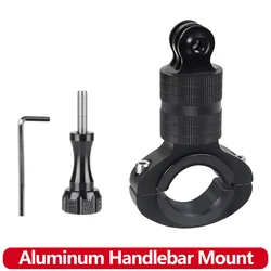 Aluminum Bicycle Handlebar Mount For GoPro Hero 13 12 11 10 9 8 Insta360 SJCAM SJ4000 AKASO DJI Osmo Action Camera Accessories