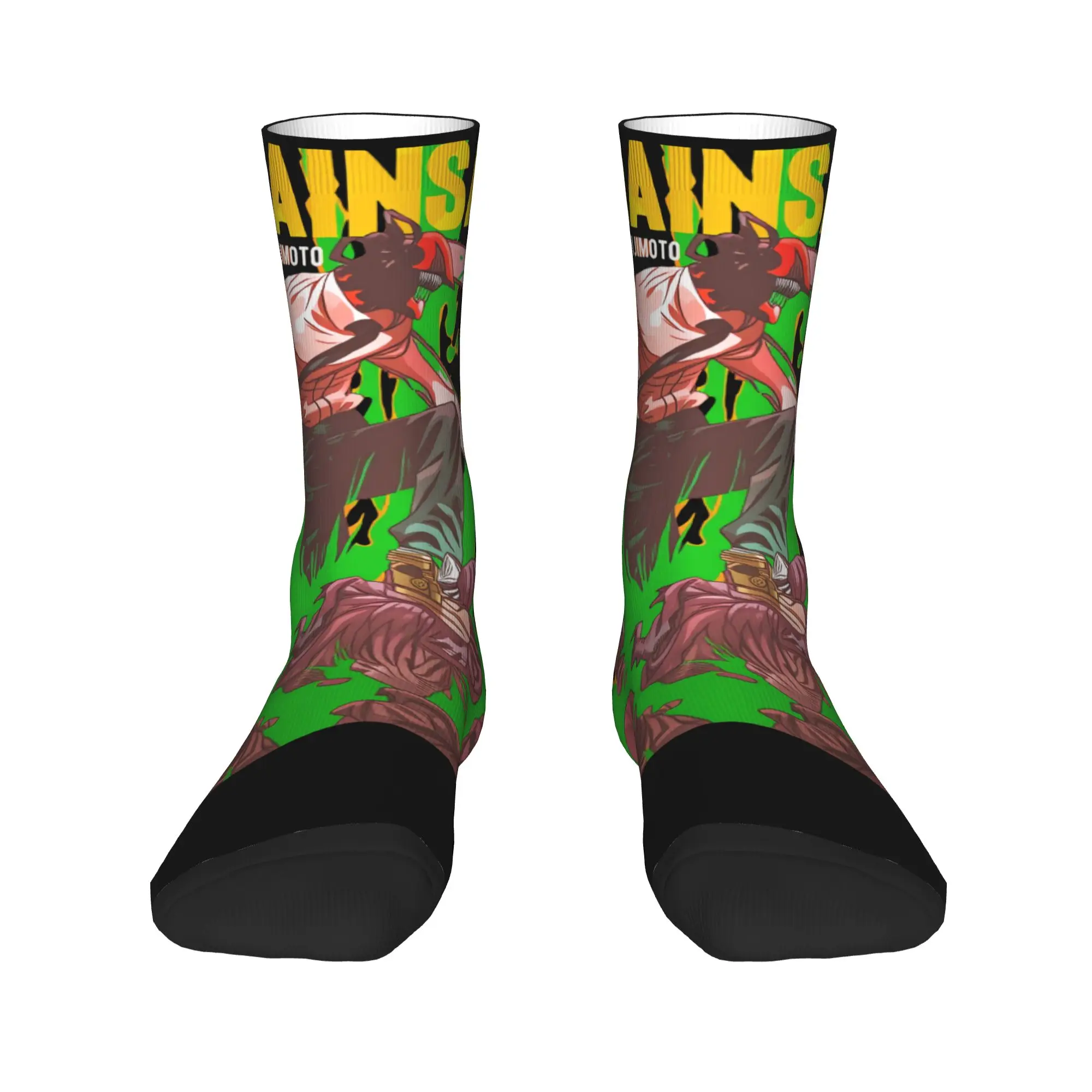 チェーンソーマン レゼス ソックス カスタム ストッキング 滑り止め メンズソックス 快適な秋のカジュアルランニングソックス