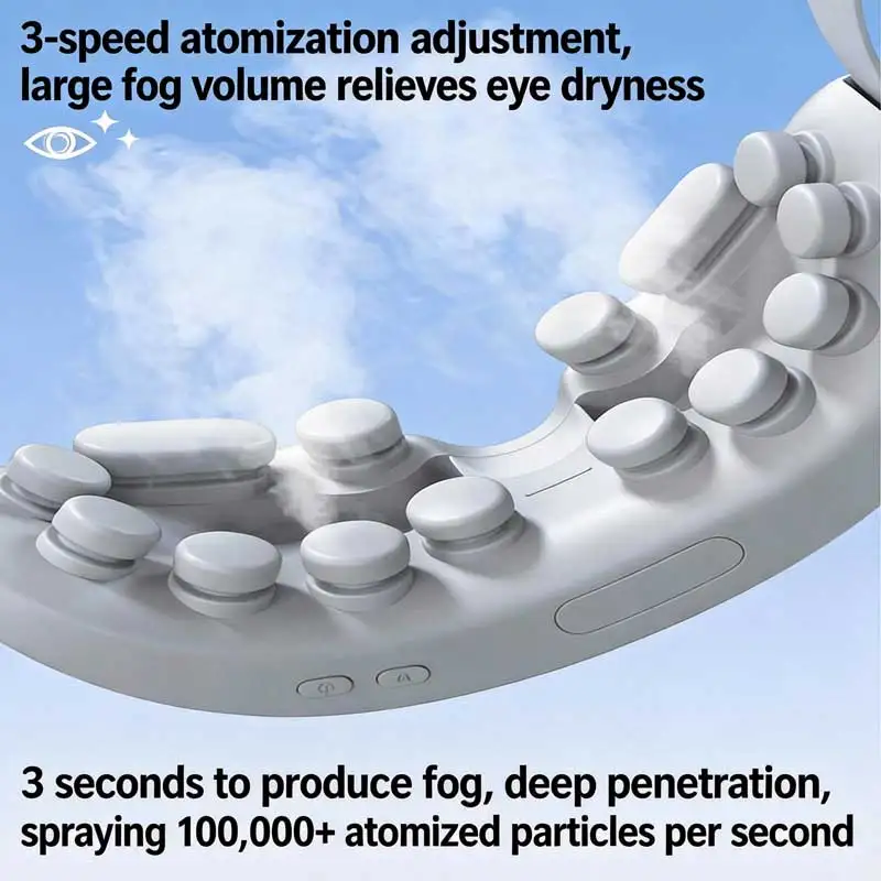 JianYouCare Electric Vibration eye massager Steam eye protector moisturizer Bluetooth Music Relax Fatigue  Dark Circles Remove view 6