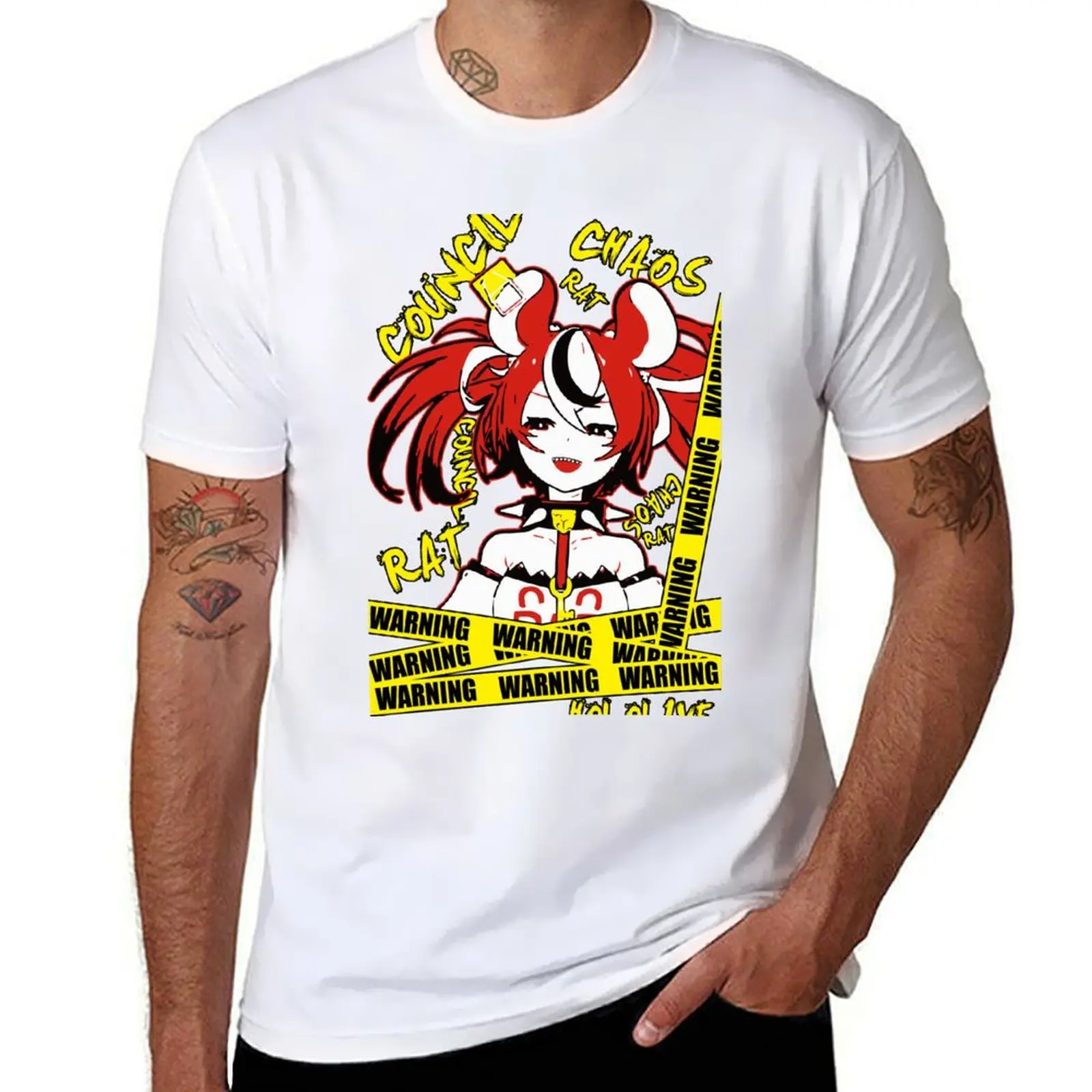 

Hakos Baelz Hololive Council T-Shirt Work Style Casual T-Shirt