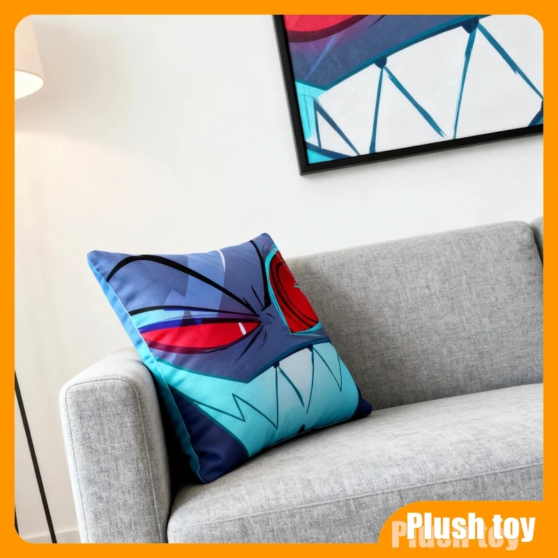 Nieuwe H-Hazbin VOX Cartoon Hotel Grappige Kussensloop Cover Geschikt Voor Sofa Auto Kussen Rechthoekige Rugkussen Knuffels Geschenken