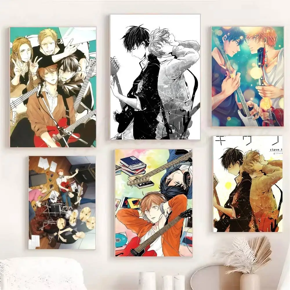 Cartoon Anime Art G-GIVEN Manga Posters Fancy Wall Sticker for Living Room Bar Decoration Wall Decor