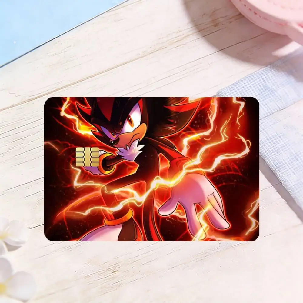 Shadows S-Sonics Hedgehog HD Waterproof Card Skins Protective Stickers for Credit Bank Game Cards
