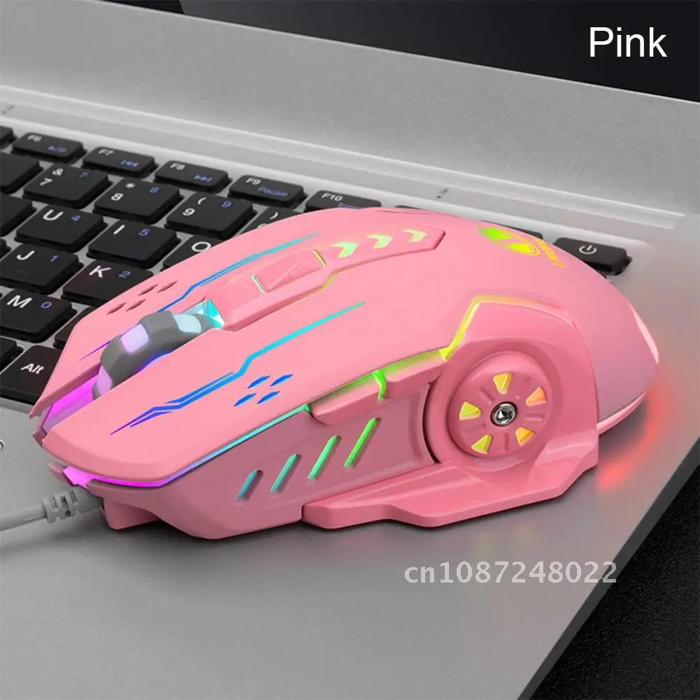 

3600dpi USB Wired Gaming Mouse 6 Buttons Backlit E-sports Mice 6D Colorful LED Light Glowing Mouse For Laptop PC Computer Gamer