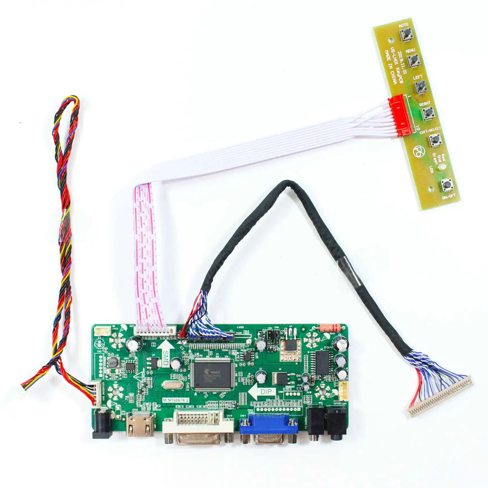 

HD MI VGA DVI LCD Controller Board For 19" 1280x1024 G190ETN01.2 G190ENT01.4 LCD