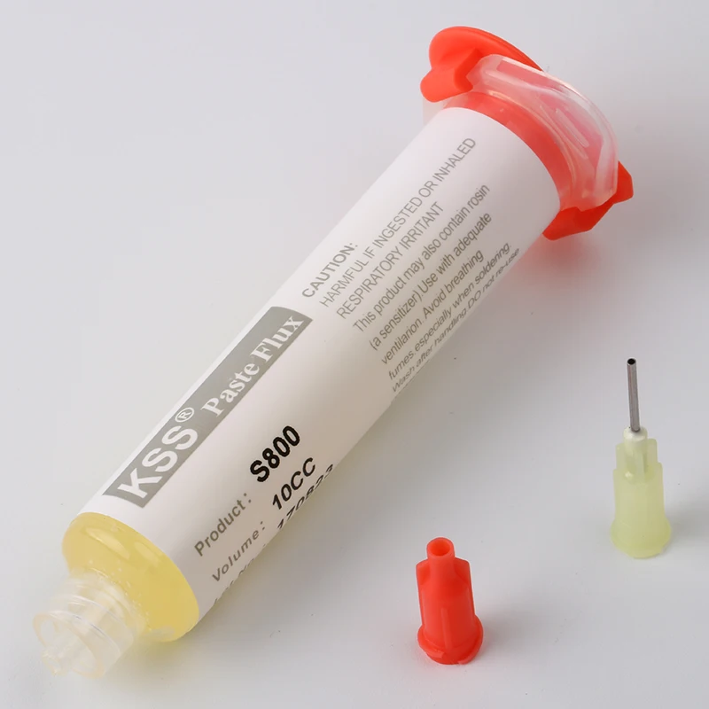 Flux Solder paste 10pcs 100% Original KSS S800 10CC Solder paste Fluxs for Soldering fluxo de BGA Welding Dispensing needle Flux