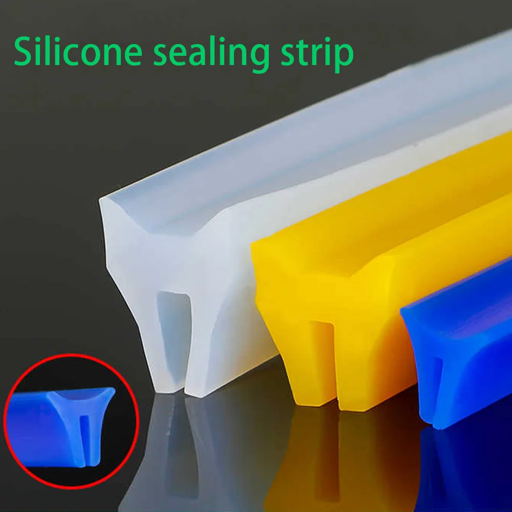 Silicone Sealing Strip U-Shaped Y-Shaped R-Shaped H-Shaped Equipment With Thickened Rubber Strip For High Temperature Resistance