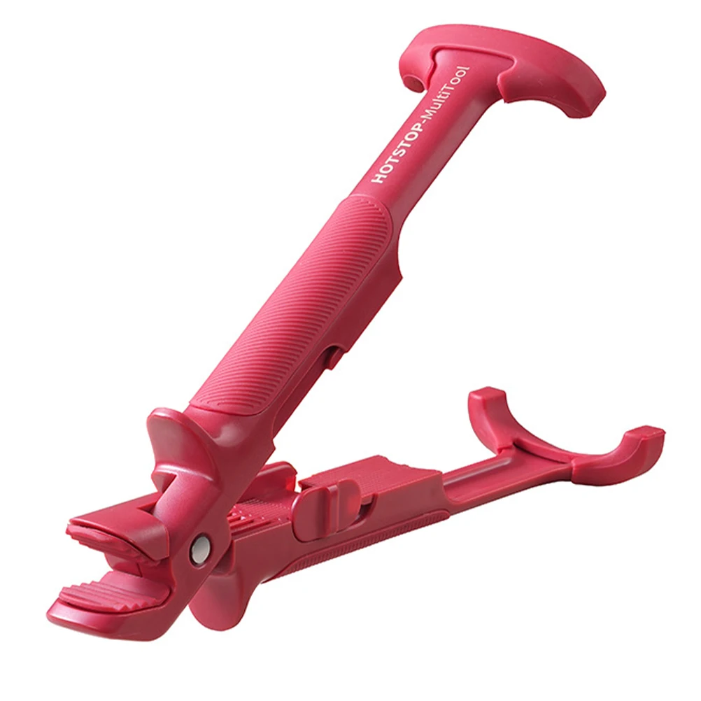 

Hot Plate Gripper Red Silicone Kitchen Dish Clamp Dual Head Non Slip Bowl Pan Holder Microwave Oven Air Fryer Kitchen Dish Clamp