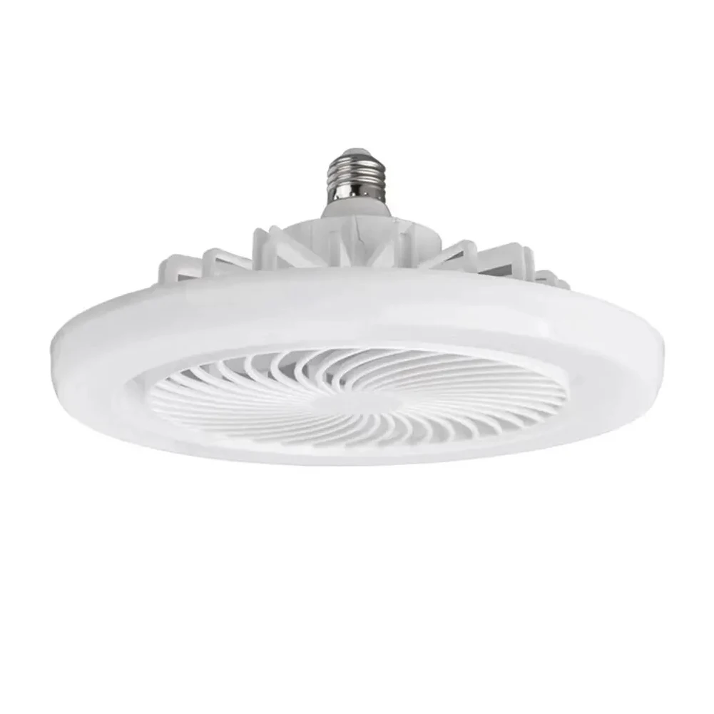 LED Socket Fan Light com Remote Aroma Difusor, Silent Ventilador de teto, Lâmpada para quarto e sala de estar, E27