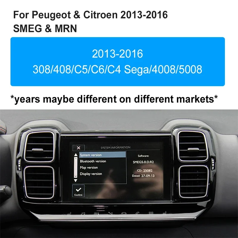 Wireless Carplay Android Auto Suitable For Peugeot ＆ Citroen 2023-2024 SMEG＆MRN Support Reverse Camera