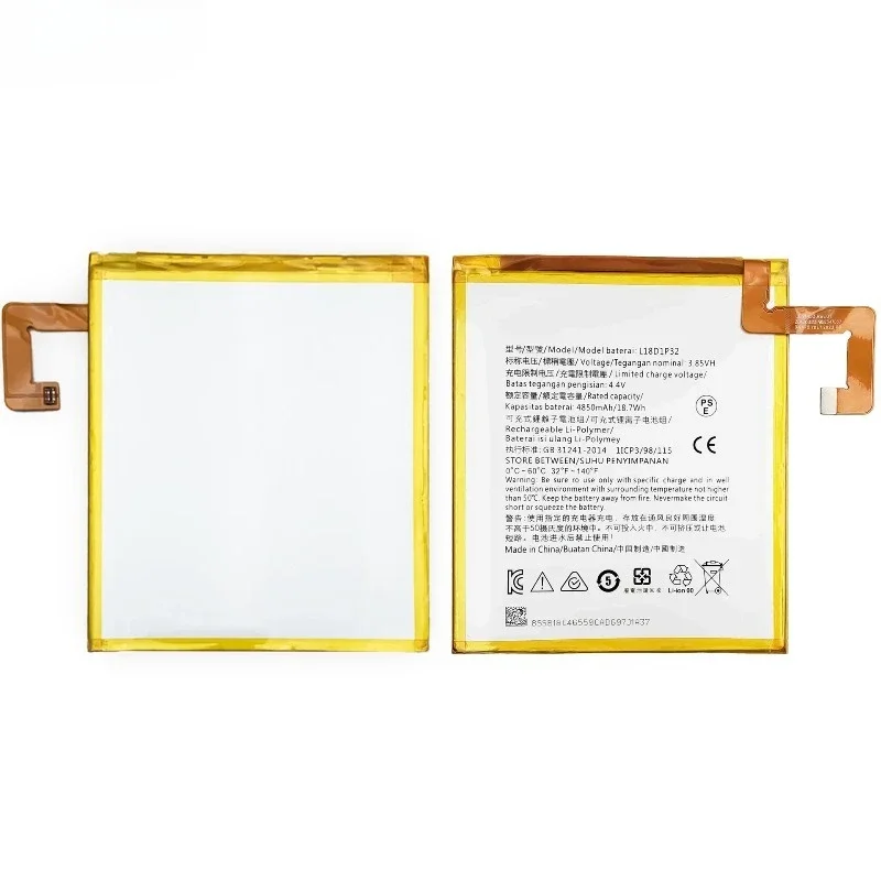 L18D1P32 for Lenovo M10 TAB/TB-X605F ZA48/TAB X505 Tablet Battery High Quality High Capacity  Replacement Bateria Grade A Cell