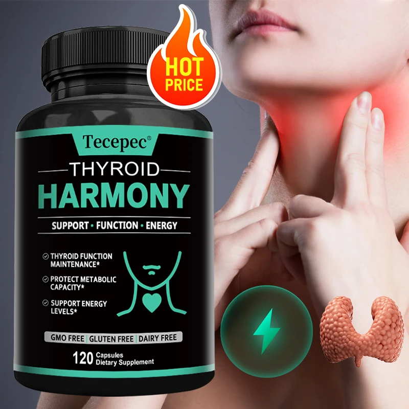 Thyroid Health Supplement - Helps Improve Focus, Memory, Clarity, Reduces Stress and Brain Fog, Boosts Metabolism and Energy