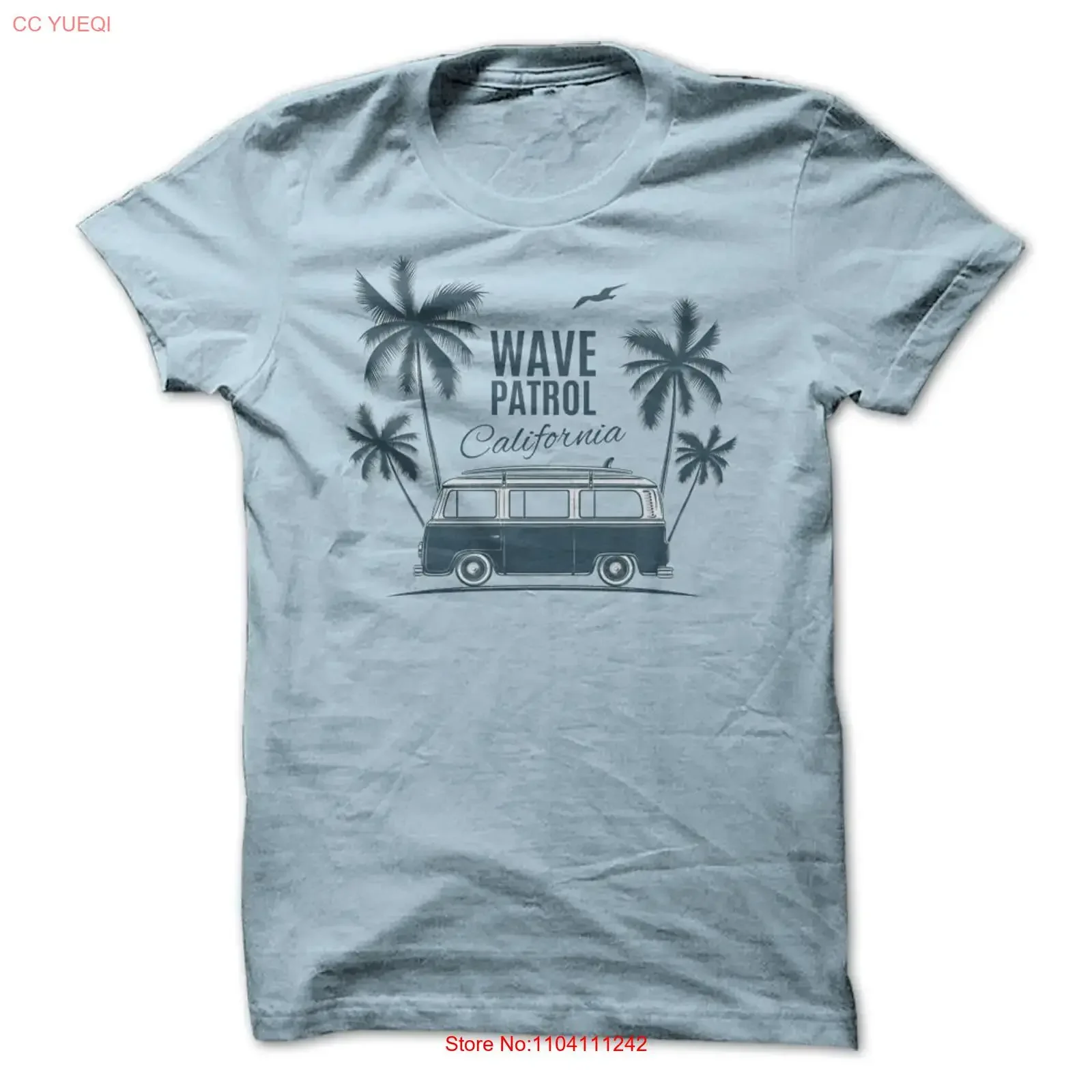 California Wave Patrol T Shirt vintage Washed graphic Stylish Unisex Top For Everyday Wear Versatile Casual designer clothes